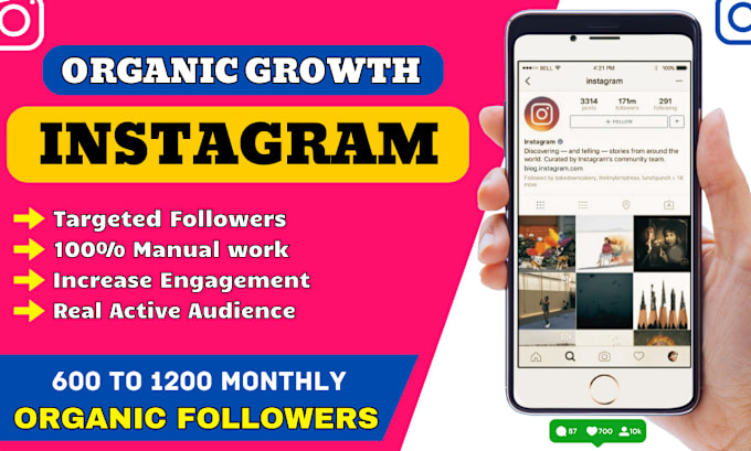 Gig Preview - Do super fast instagram marketing or promotion for organic growth