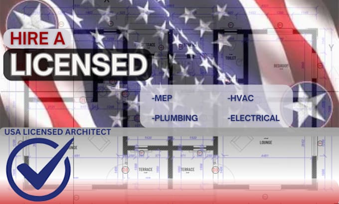 Gig Preview - Do california stamp floor plan architecture permit city permit mep