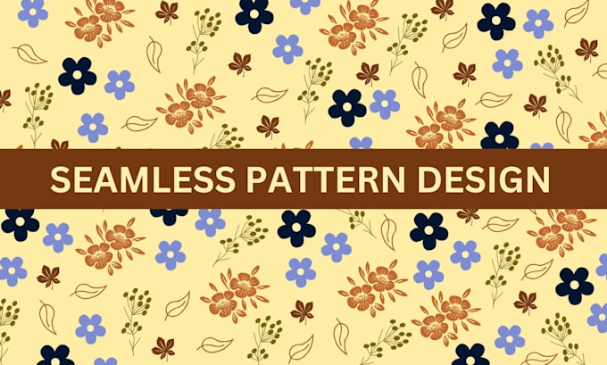 Gig Preview - Design seamless pattern floral pattern and geometric pattern