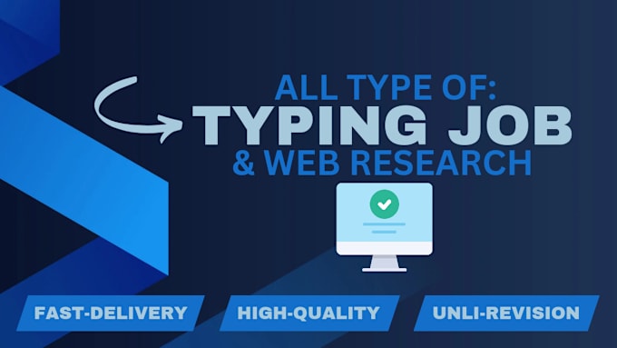 Bestseller - do any kind of typing job