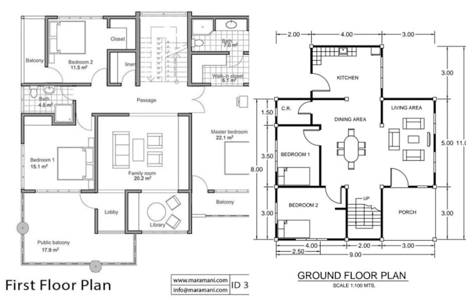 Gig Preview - Do architectural design floor plan architecture blueprint 3d rendering autocad