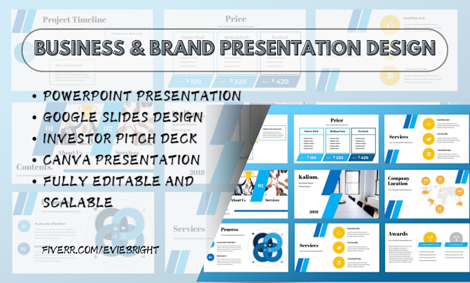 Gig Preview - Design powerpoint PPT presentation, google slides design, investor pitch desk