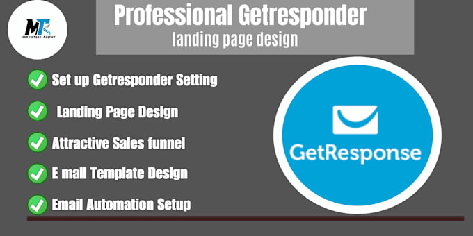 Gig Preview - Design getresponse landing page, sales funnel, squeeze page