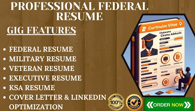 Gig Preview - Write ats federal resume that generate interview craft cover letter build resume