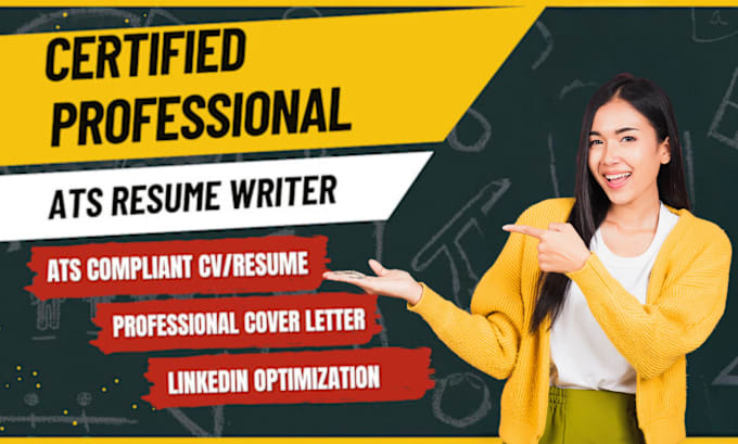 Gig Preview - Do professional resume writing services, ats resume writing, cover letter