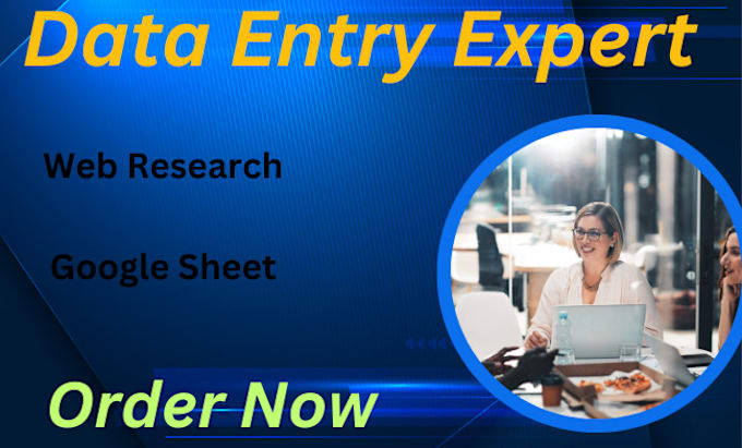 Bestseller - be data entry google sheet copy paste web research