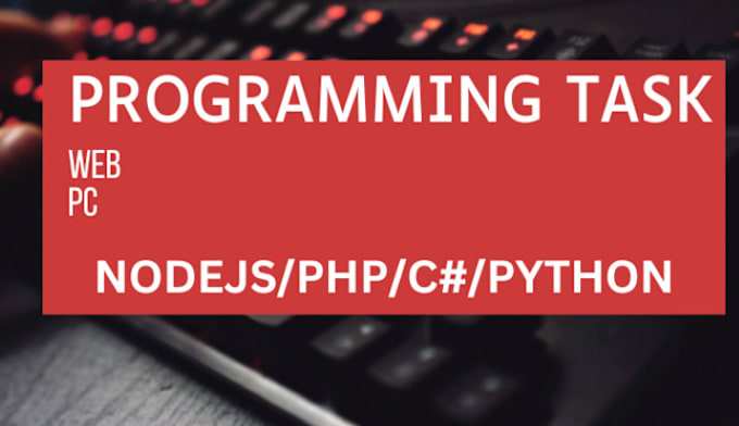 Gig Preview - Create programming task on pc or web