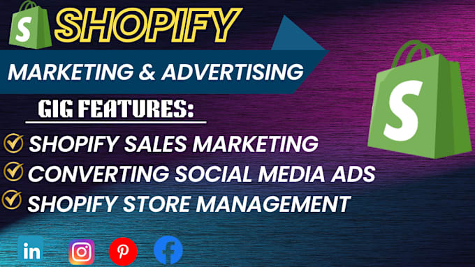 Gig Preview - Do shopify dropshipping marketing, shopify promotion to boost shopify sales