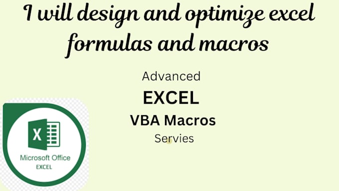 Bestseller - design and optimize excel formulas and macros