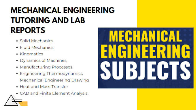 Gig Preview - Help you mechanical engineering subjects