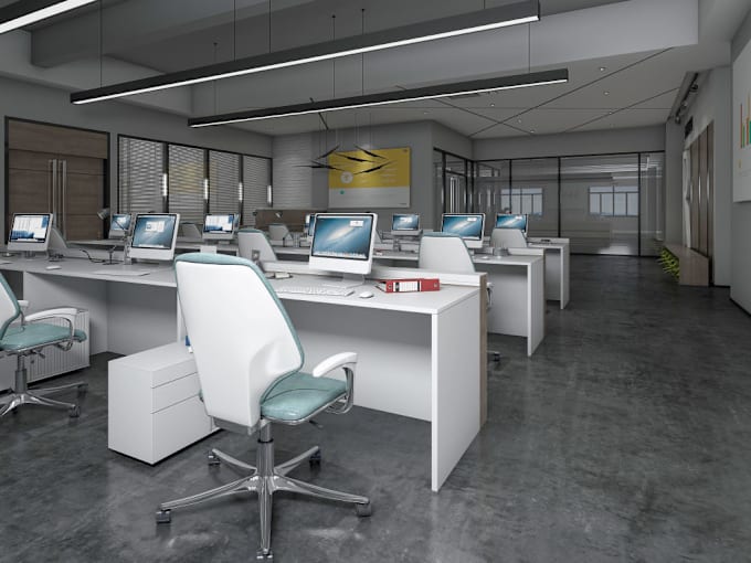 Gig Preview - Make photorealistic renders of office design