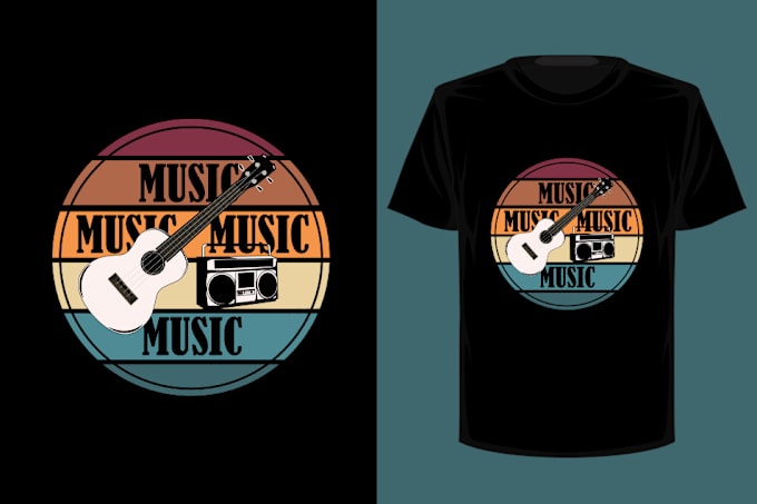 Bestseller - make a hobbies streetwear music t shirt design for merch