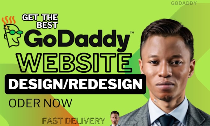 Gig Preview - Design or redesign stunning godaddy website or godaddy ecommerce store