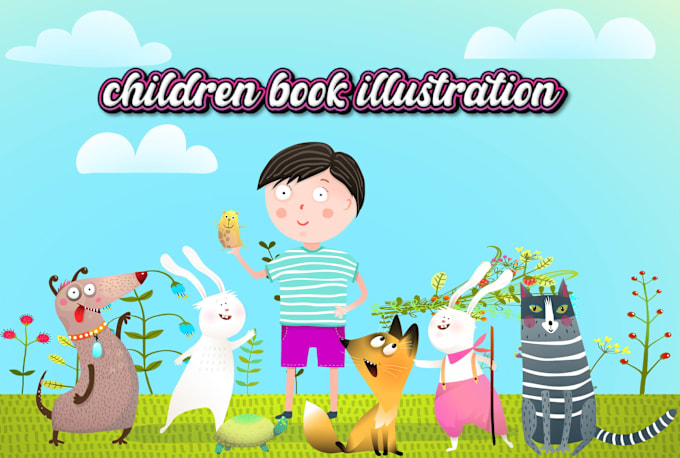 Gig Preview - Do children picture book illustration kids book