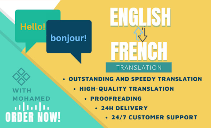 Gig Preview - Deliver expert english to french translation within 1 hour