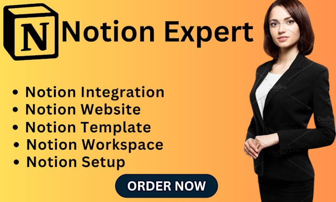 Gig Preview - Customize aesthetic notion template for your notion workspace