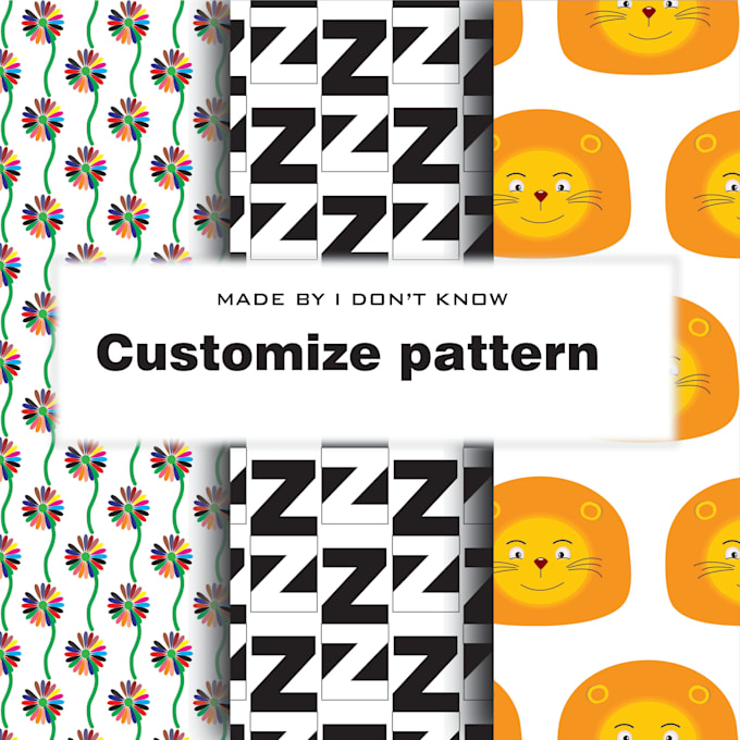 Gig Preview - Do tailored pattern designs for fashion and home decor