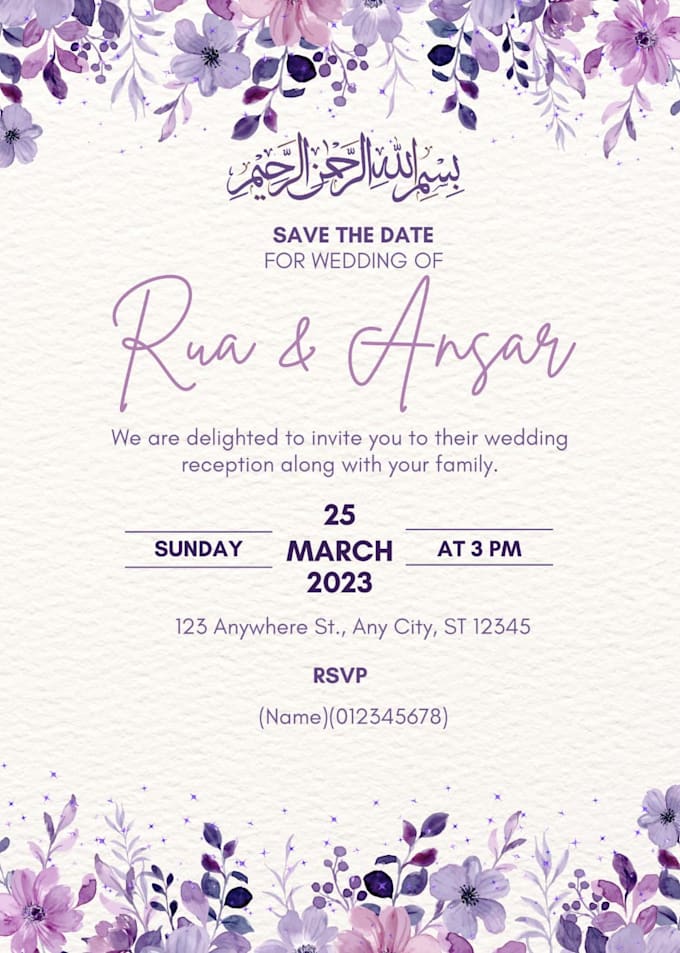 Bestseller - design stunning digital invitation cards