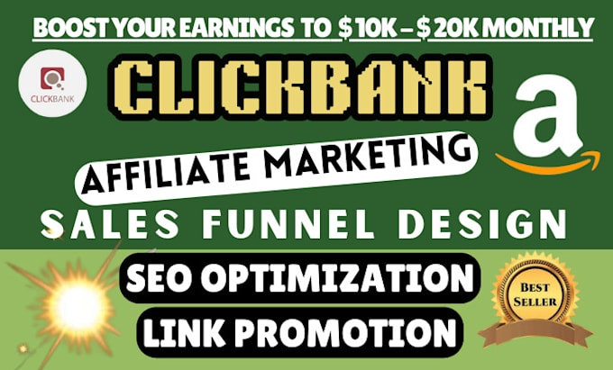 Gig Preview - Boost amazon clickbank digistore24 affiliate sales to generate passive income