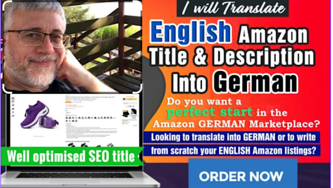 Gig Preview - Perfect your amazon listings seo translate german to english  english to german