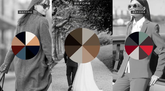 Gig Preview - Create a color wheel transition reel, for your before and after photos