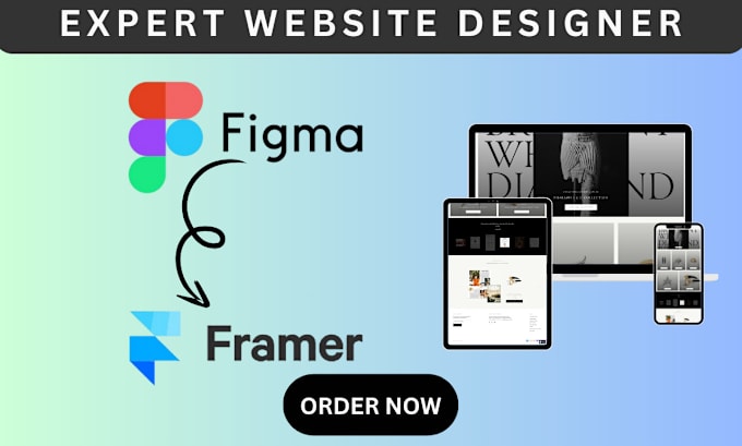 Gig Preview - Do figma to framer website framer website design looka