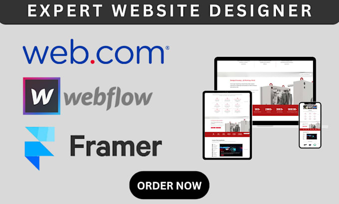 Gig Preview - Do webflow website design figma to framer website figma to webflow design