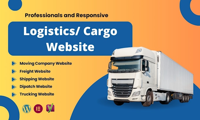 Gig Preview - Design a responsive logistics, trucking, or moving company website