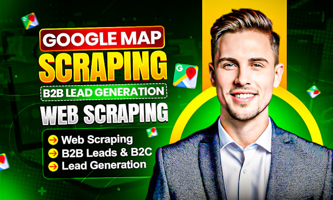 Gig Preview - Do google map scraping, b2b lead generation and web scraping