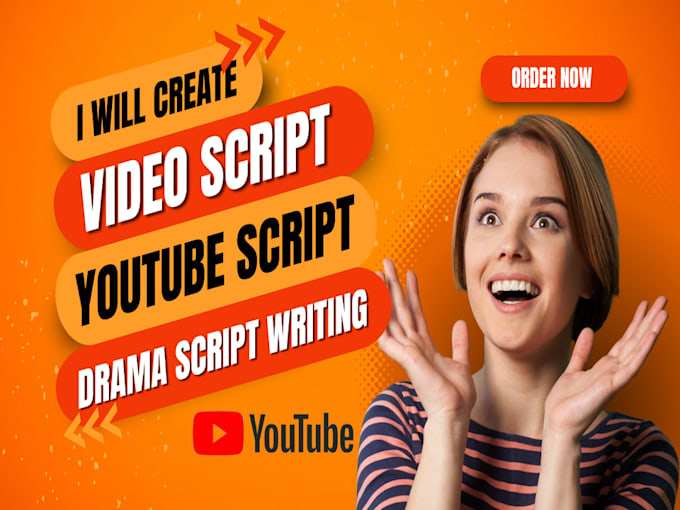 Gig Preview - Get an impactful youtube script for your channel by an expert script writer