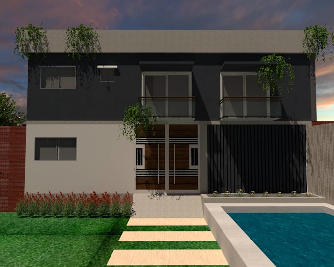 Bestseller - create a 3d model and render the exterior of your house building