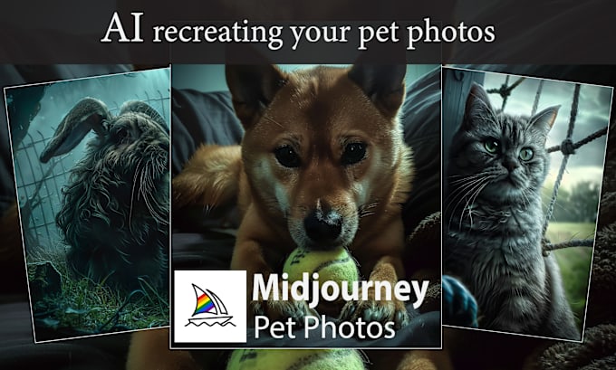 Gig Preview - Recreate your pet photos using ai tool midjourney