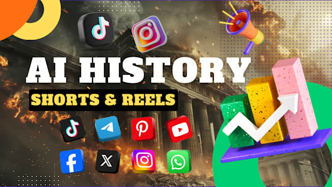 Gig Preview - Create ai youtube history shorts ai viral history shorts