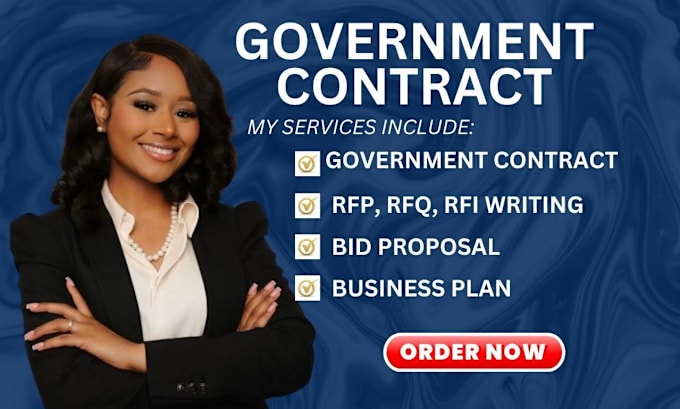 Gig Preview - Write rfp rfq proposal find government contract research bid proposal