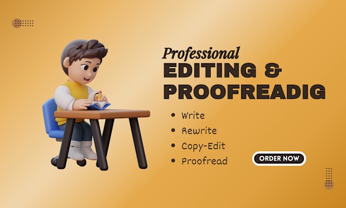 Gig Preview - Proofread line edit rewrite format a book manuscript article, check plagiarism