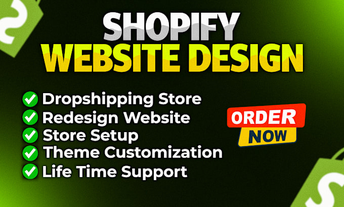 Bestseller - shopify store design and redesign website design, zipify or pagefiy