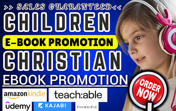 Gig Preview - Do amazon ebook promotion, children ebook amazon kindle marketing sales funnel