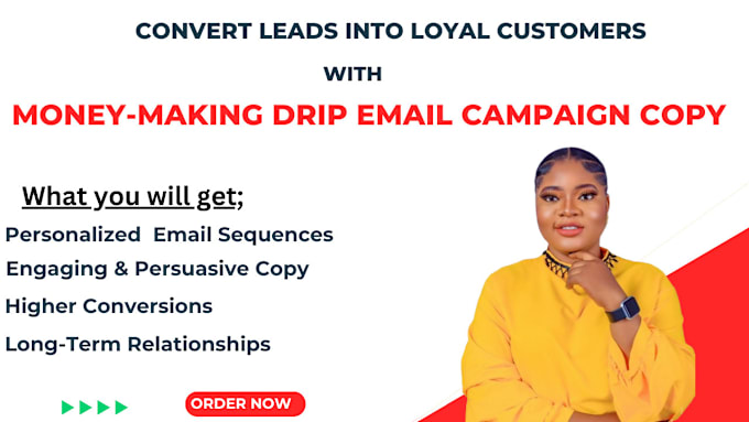 Gig Preview - Craft high converting drip campaign email copy automated email sequence