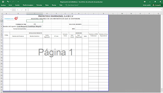 Gig Preview - Create custom excel templates for inventory, and more