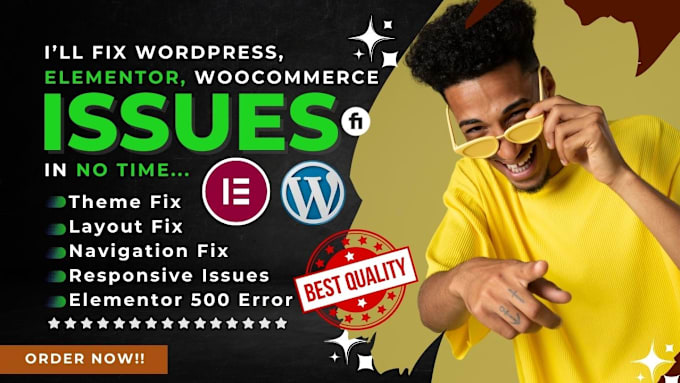 Gig Preview - Fix elementor issues and wordpress website error, divi pro and woocommerce css