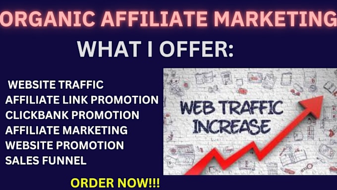 Gig Preview - Do affiliate link promotion, clickbank affiliate link promotion