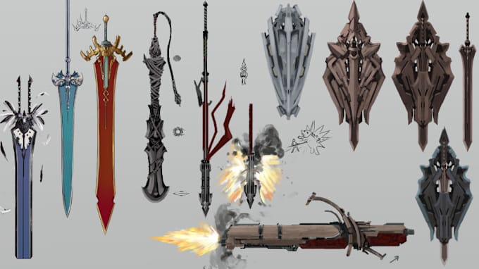 Gig Preview - Create 2d or 3d game asset, prop, object, weapon, and icon