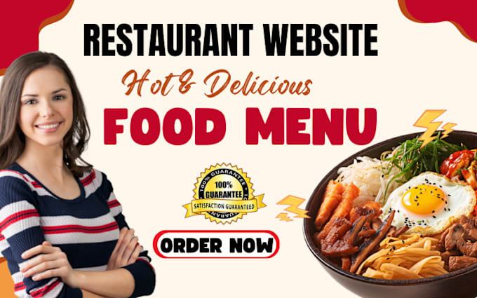 Gig Preview - Do restaurant website, bakery food grocery website with online booking feature