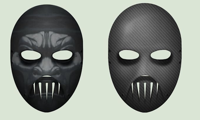 Gig Preview - Create 3d mask, 3d halloween mask, 3d cosplay mask, 3d helmet for 3d printing