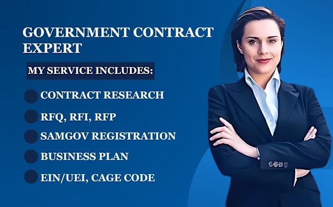 Gig Preview - Be your government contract coach, rfq, rfp, bid proposal, ein, samgov