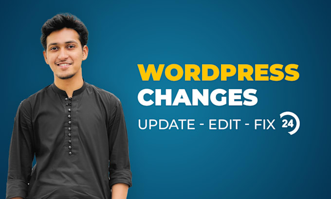 Gig Preview - Quickly make wordpress updates, wordpress changes, edit or customize