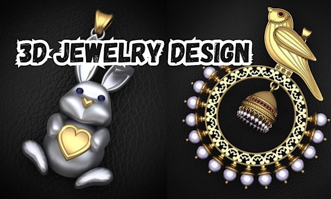 Gig Preview - Design 3d jewelry cad 3d jewelry stl file 3d printing rendering model animation