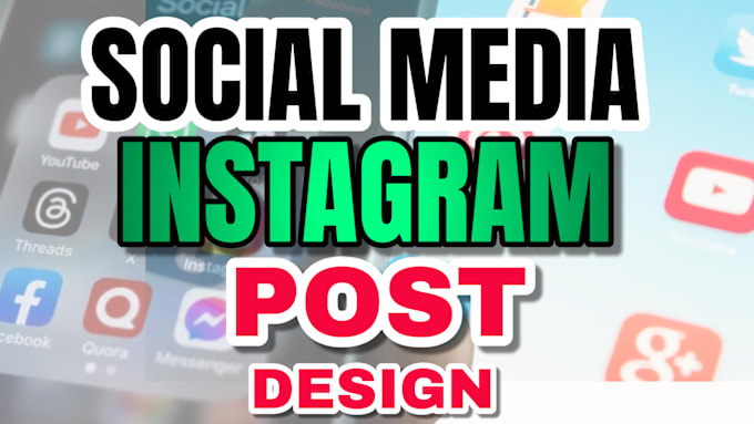 Gig Preview - Do social media post design instagram