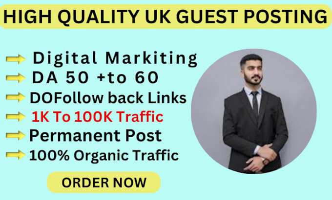 Bestseller - provide high da guest post with dofollow permanent backlinks