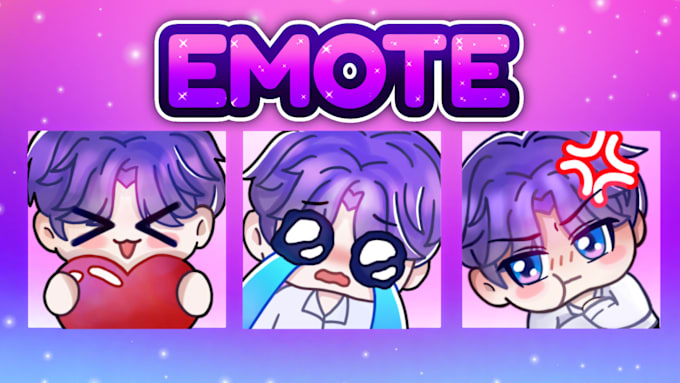 Gig Preview - Make custom emote for your streaming platform